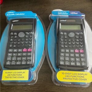 2 Pack CVS Scientific Calculator Caliber  10 Digit LCD Display 240 Functions